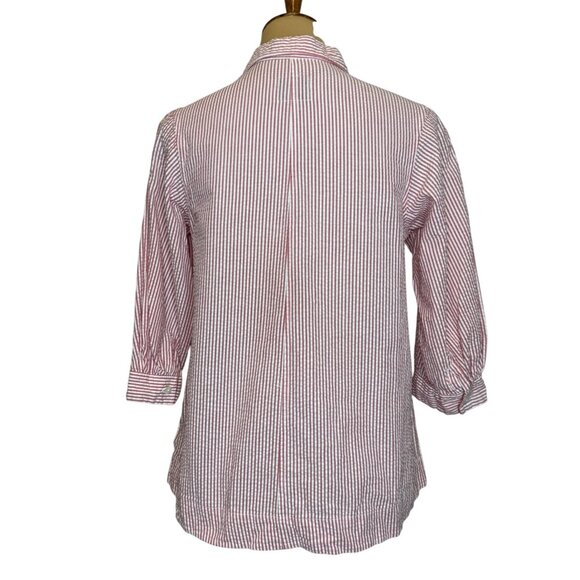 Jill McGowan 94 Portland Astrid Chambray Seersucker Shirt - Picture 2 of 7